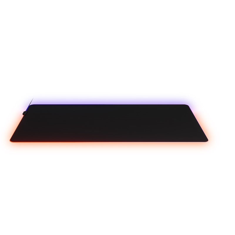 SteelSeries QcK Prism Cloth 3XL RGB Gaming Mousepad (1220 x 590 x 4 mm) - Black SteelSeries QcK Prism Cloth 3XL RGB Gaming Mousepad (1220 x 590 x 4 mm) - Black